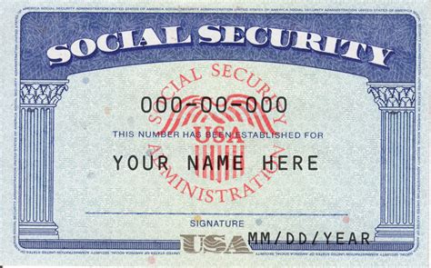 free social security card template photoshop pdf